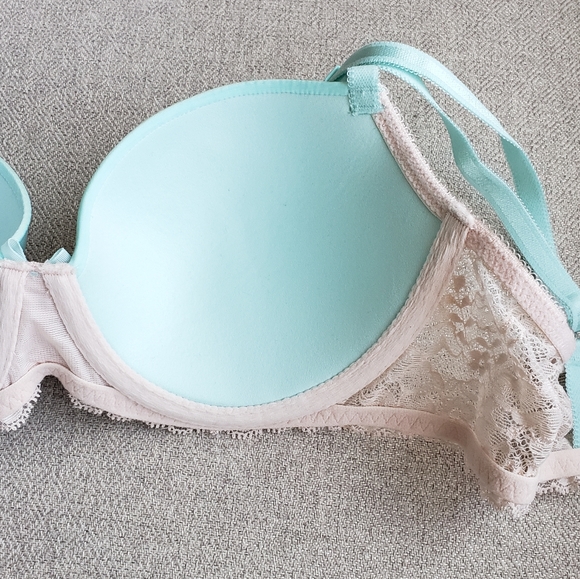 Victoria's Secret bra dream angels demi 34C blue & pink - Picture 5 of 7